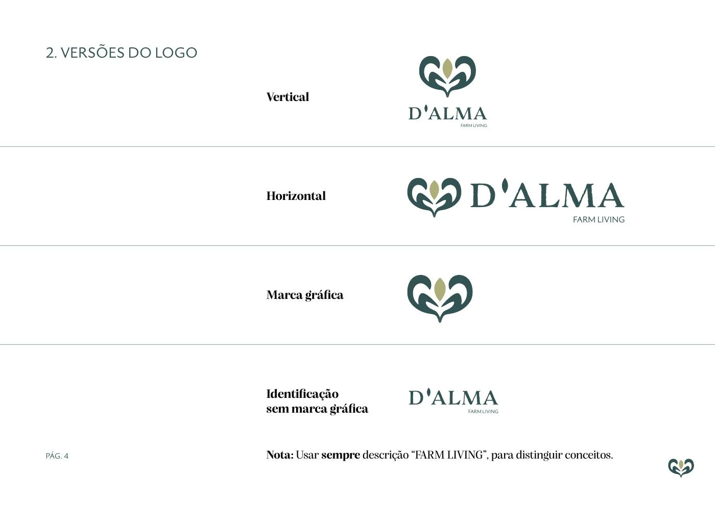 Logo versions — original guidelines