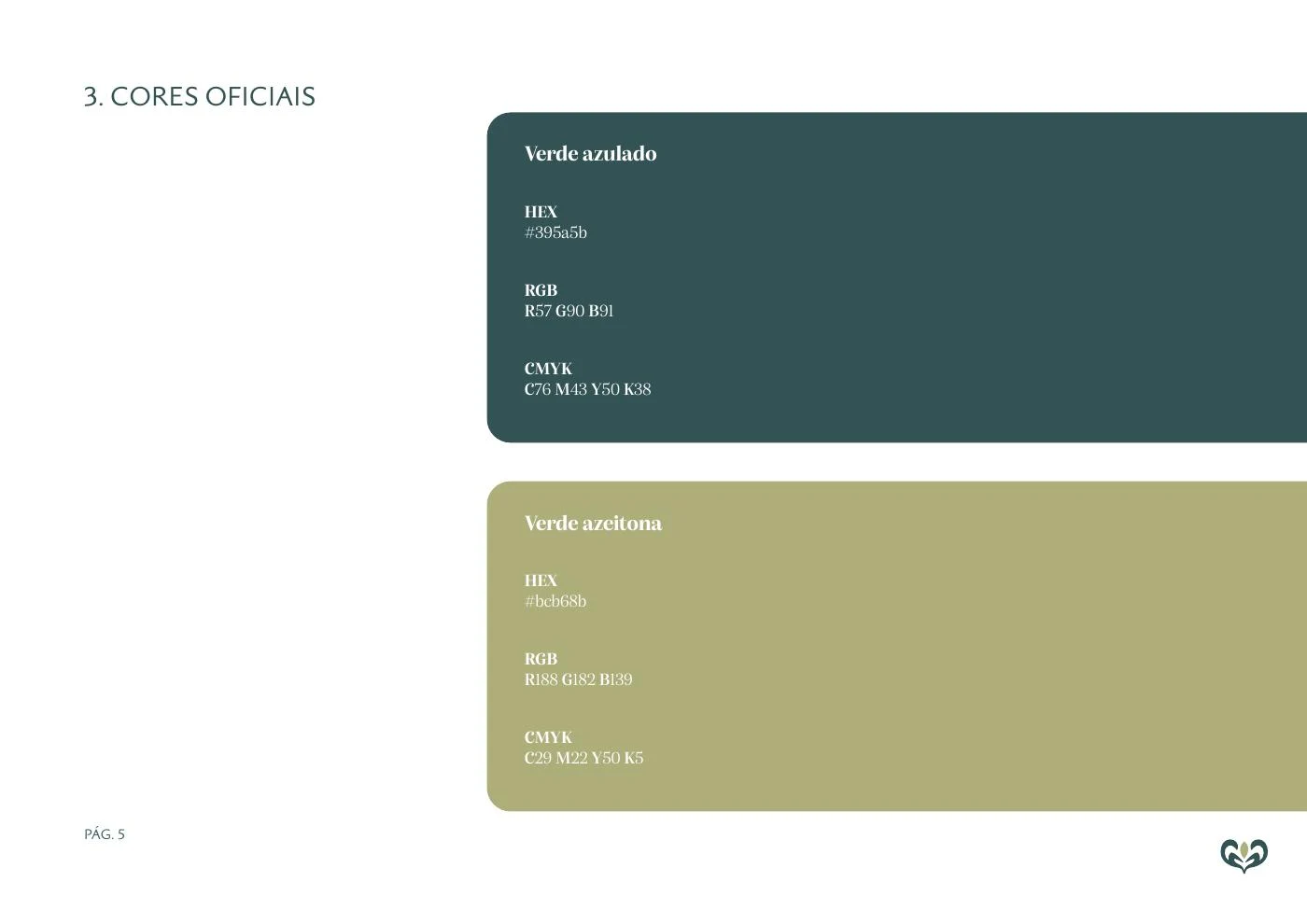 Official colours — original guidelines