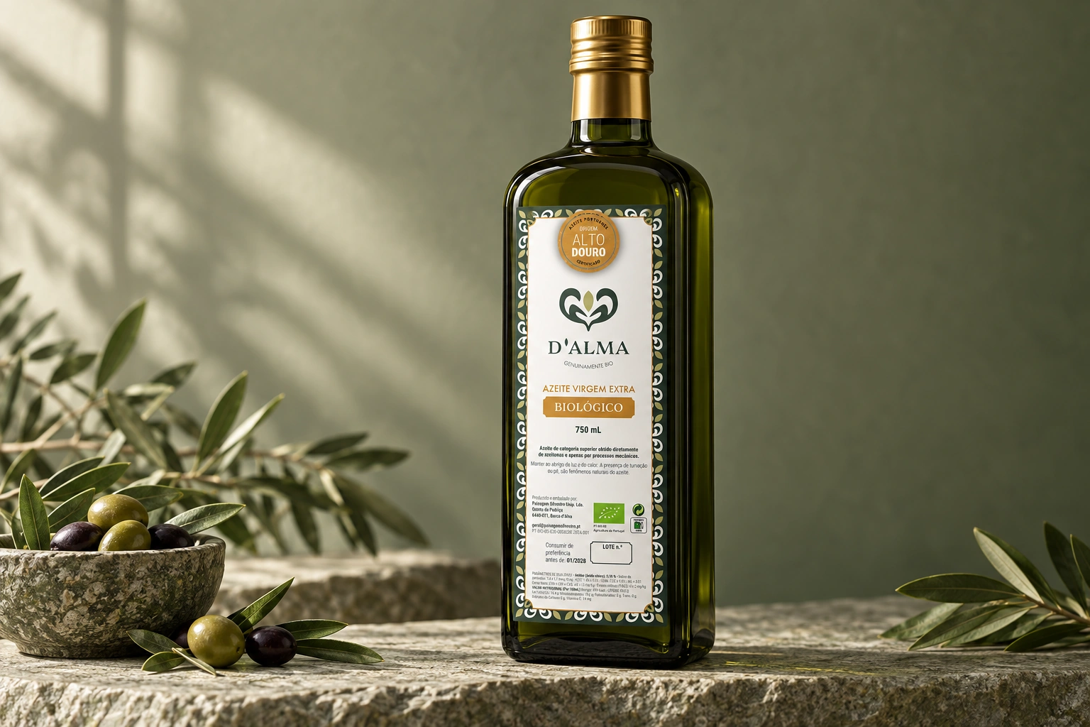 Label application on bottle · mockup